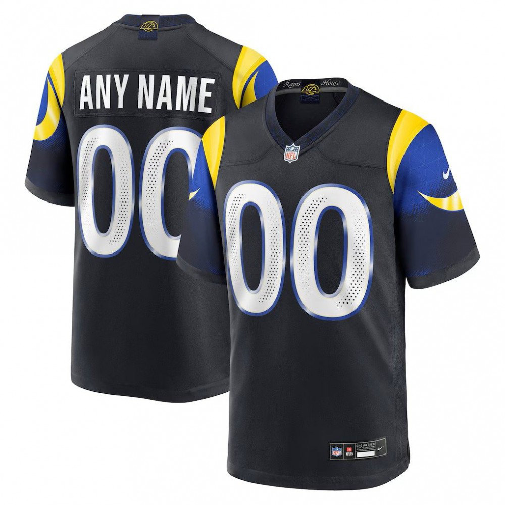 Midnight Blue Los Angeles Rams 2025 Rivalries Collection Limited Custom Jersey-GridironStore